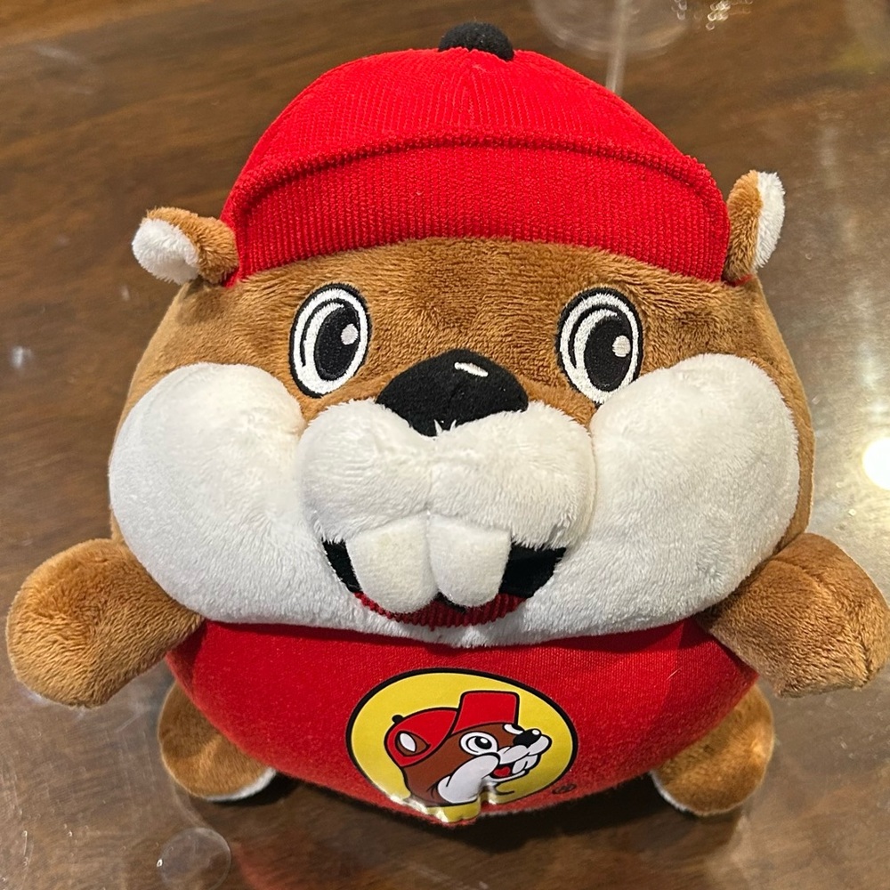 Buc-ees Beaver 7" Round Plush Texas Gas Station Bucees Buccees Stuffed Animal